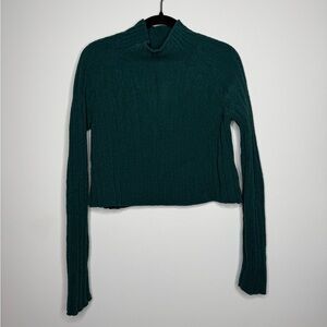 American Eagle Emerald Green Ribbed Sweater